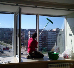 Мытье окон в однокомнатной квартире Новосибирск